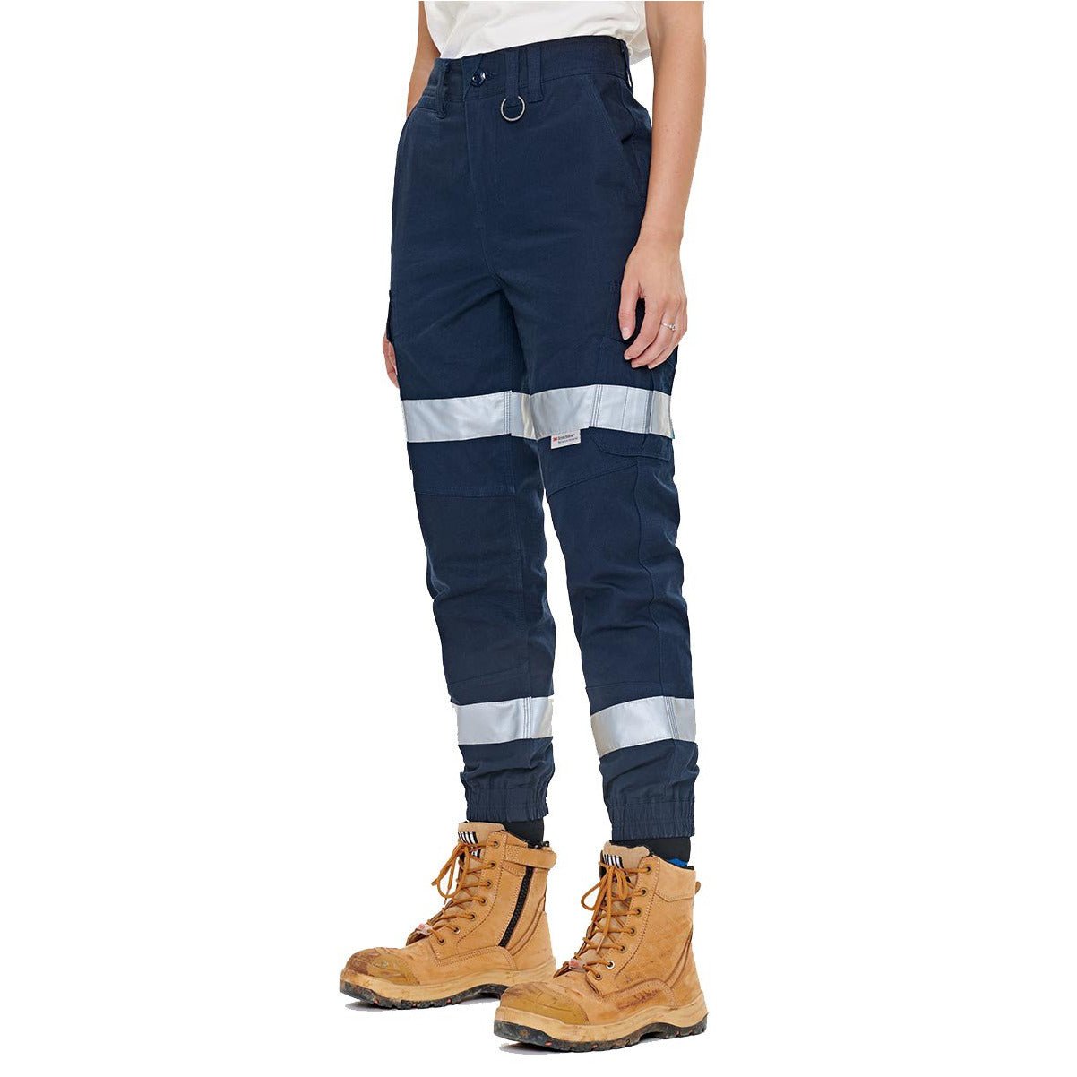 DNC Ladies Cotton Drill Cargo Pants With 3M Reflective Tape (3323) –  Workwear Direct