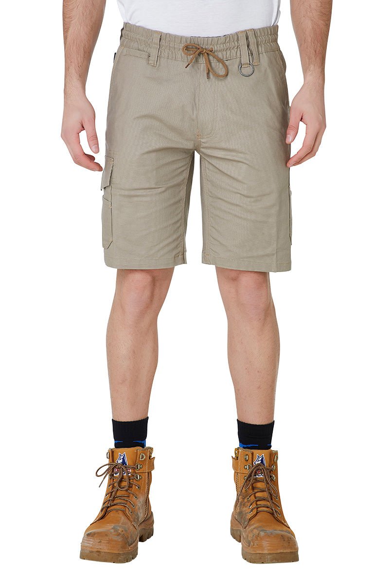 Mens cargo clearance shorts expandable waist