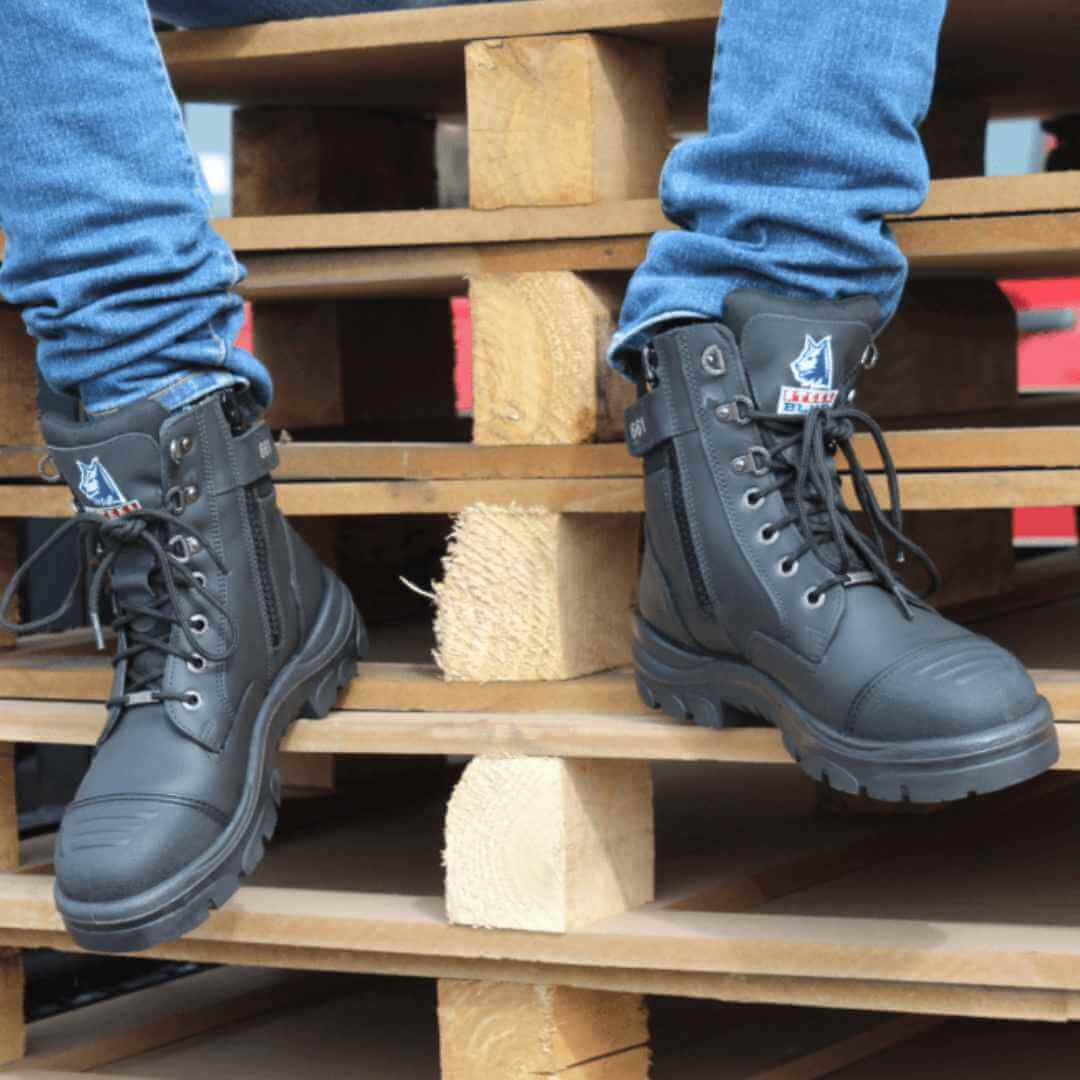 Steel blue work outlet boots sale